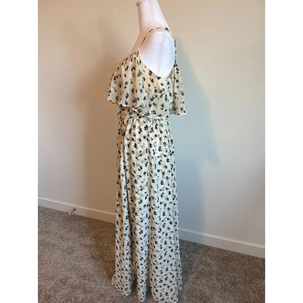 Abercrombie & Fitch Women Maxi Dress Floral Boho Flowy Cottagecore Size L